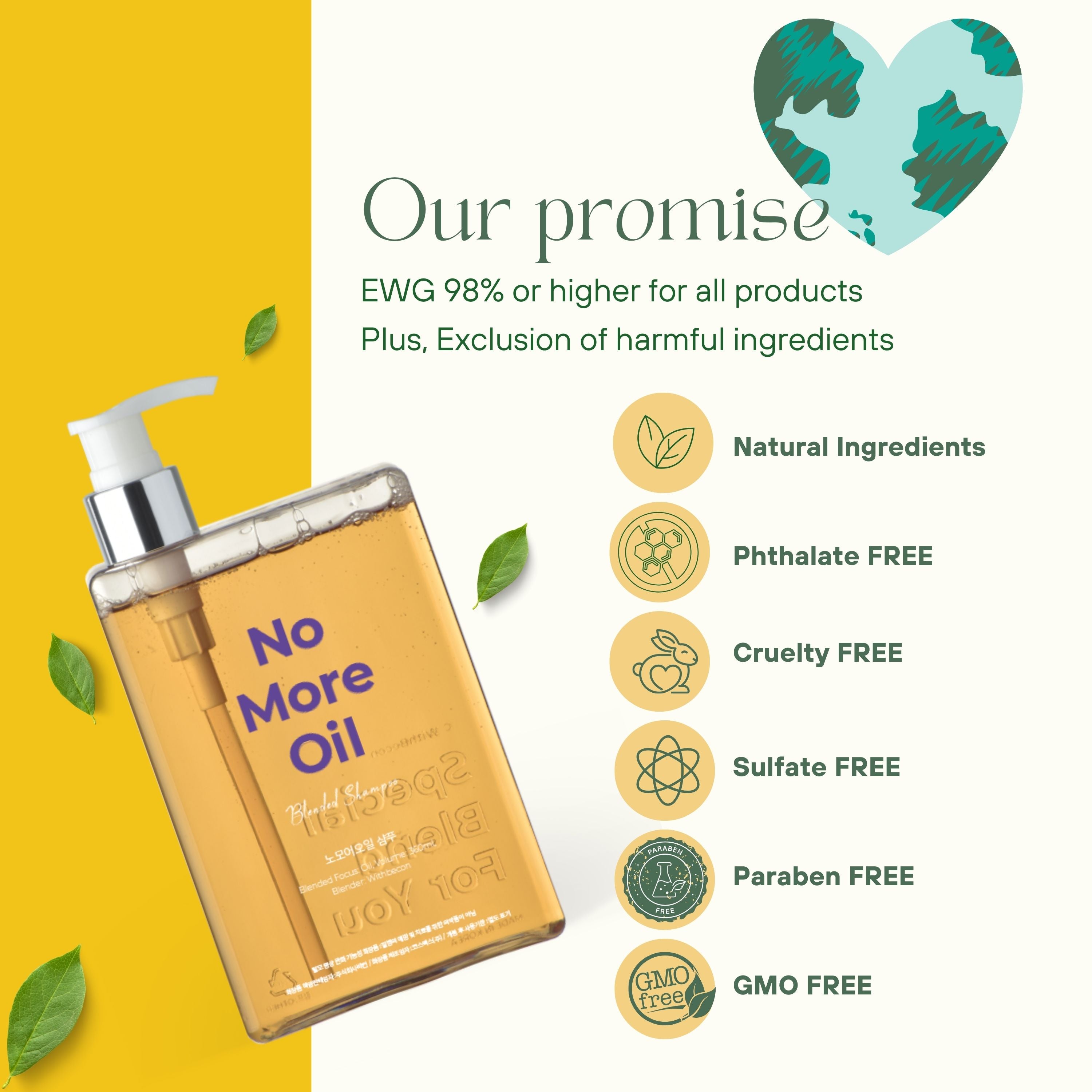 NoMoreOil Shampoo 12.17 fl oz