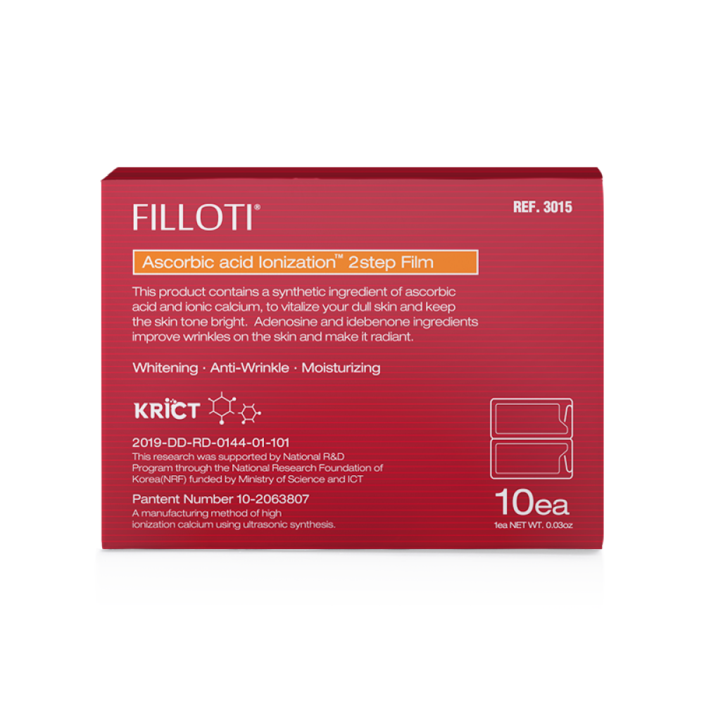 Filloti Ascorbic acid lonization Dopa Trial Set 10 ea (Tonic and Patch)